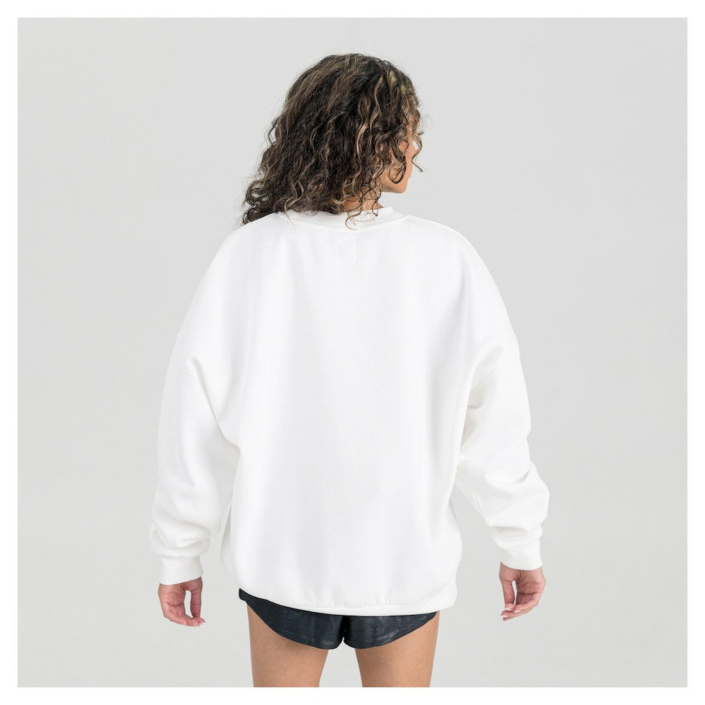 Indianapolis Colts Gameday Couture Women's Oversized Hard Earned Premium Fleece Pullover Sweatshirt | NFL US