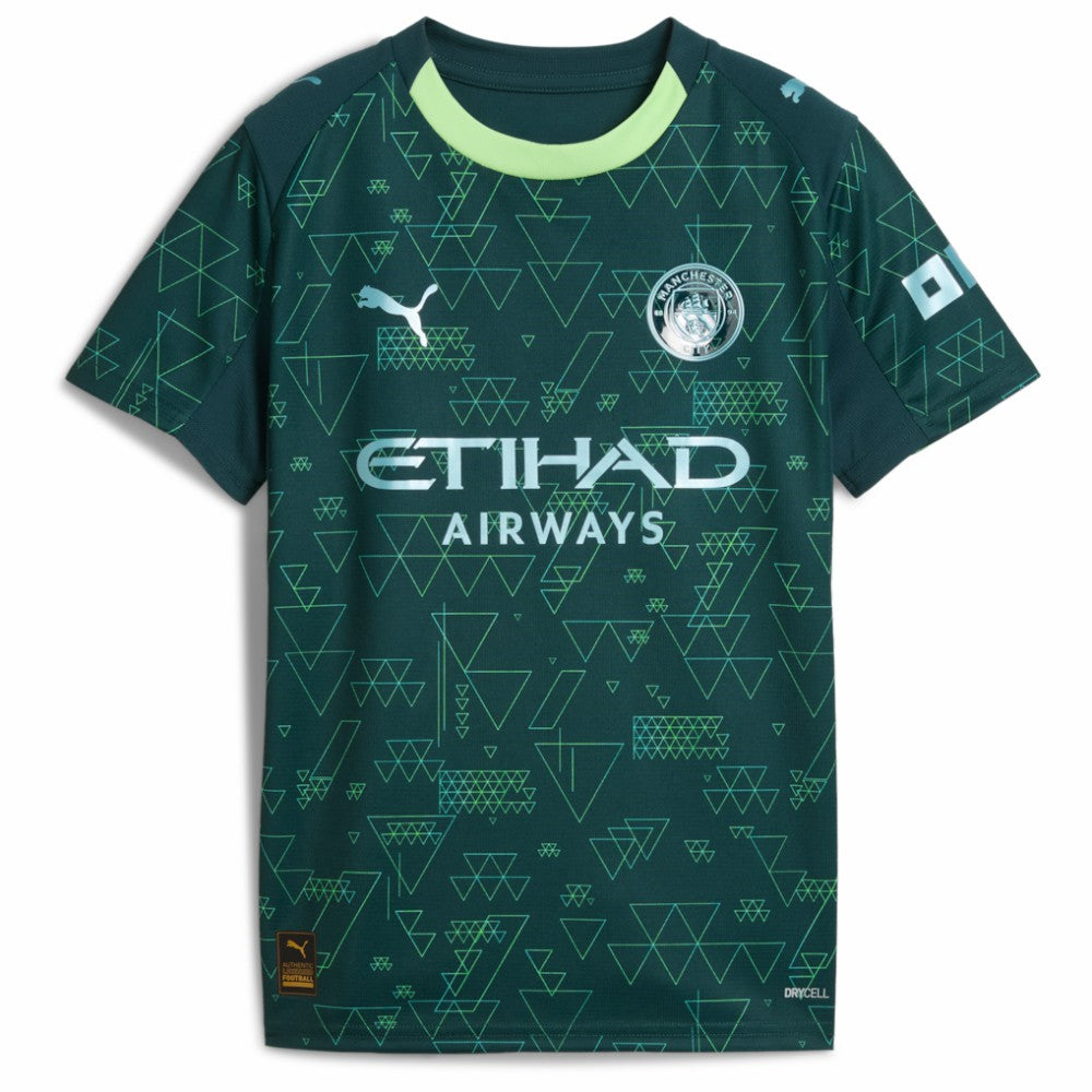 Manchester City x EA SPORTS FC Youth 2025/26 Fourth Jersey Discount - Green