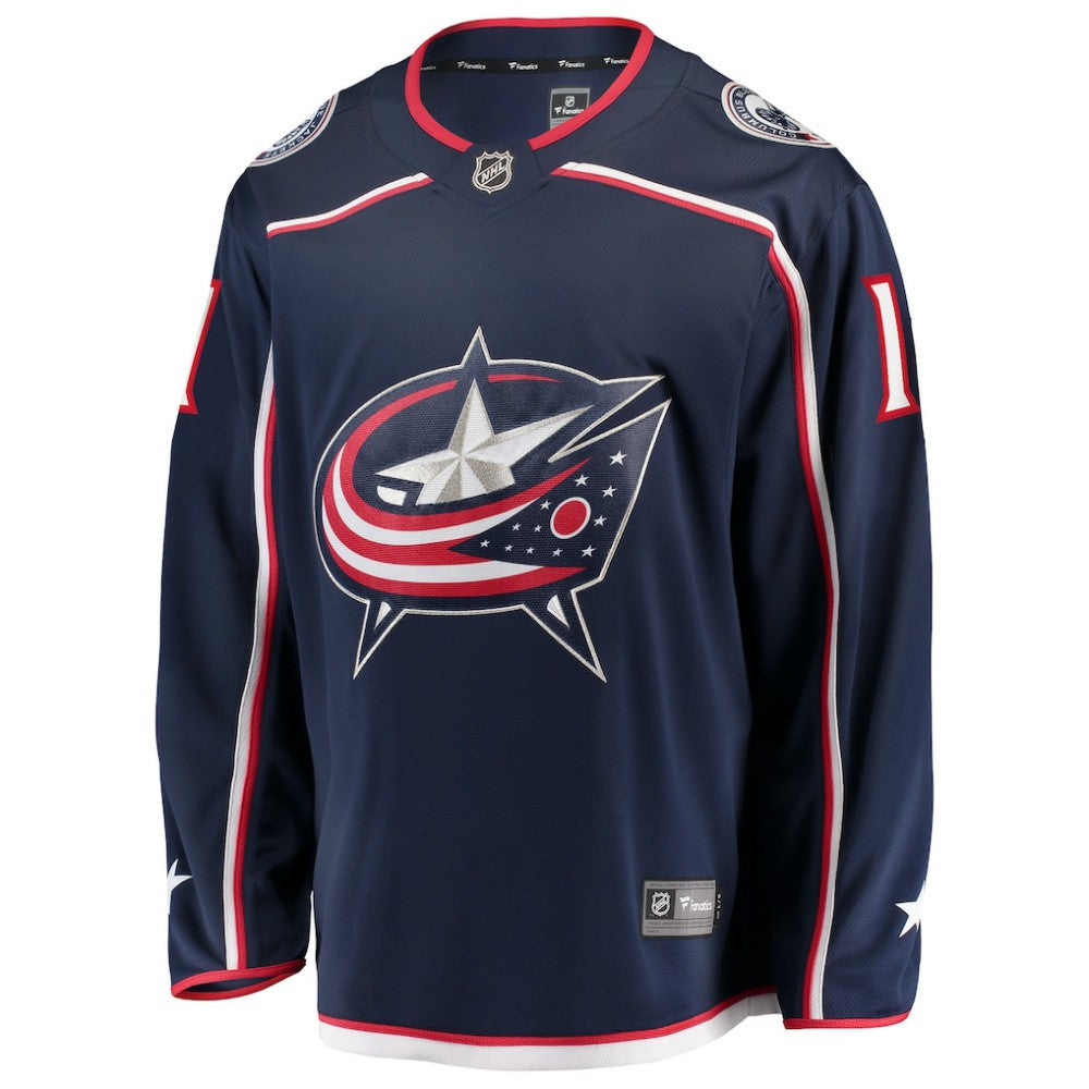 Miles Wood Columbus Blue Jackets Fanatics Home Breakaway Jersey -  NHL Jerseys