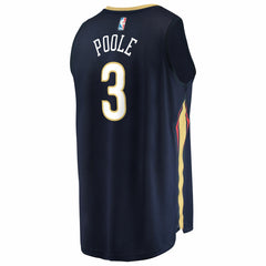 Navy Jordan Poole New Orleans Pelicans Youth Fast Break Replica Jersey | NBA