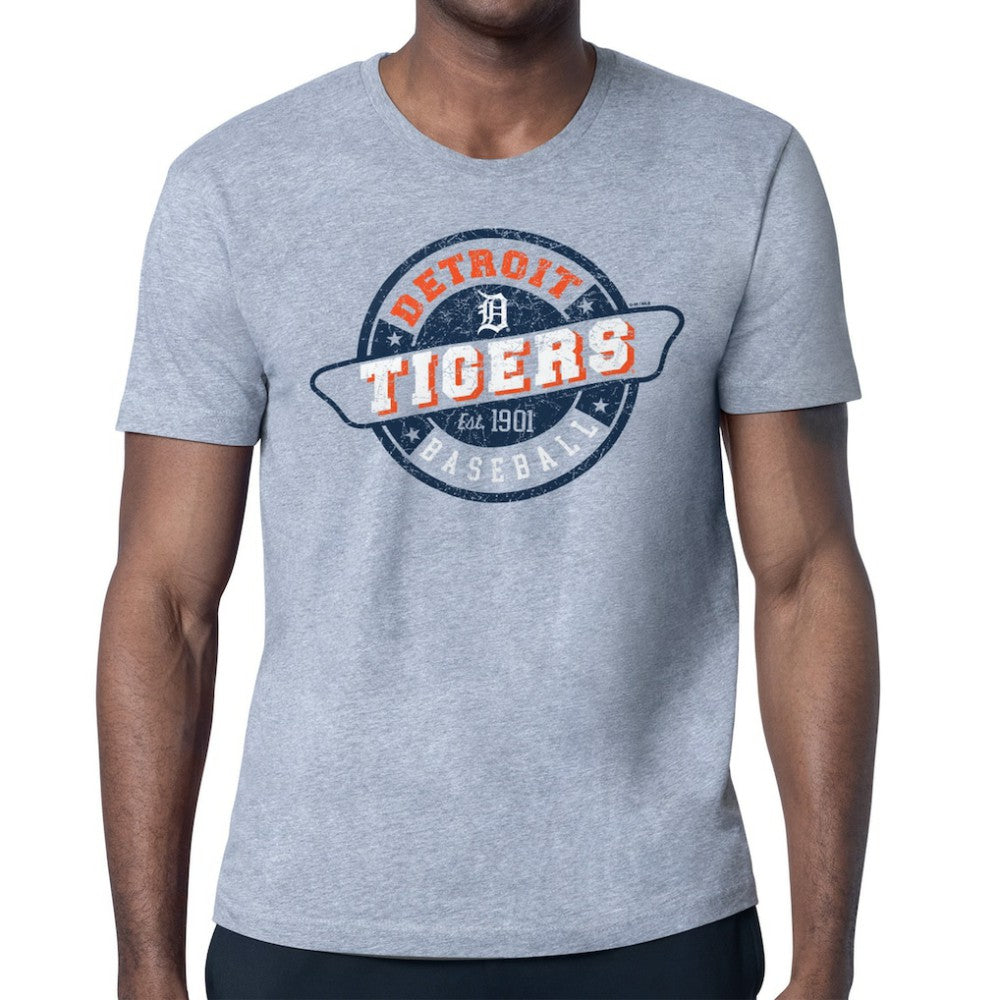 Detroit Tigers Starter Route 66 Team Logo T-Shirt - MLB T-shirts