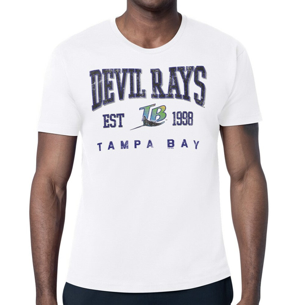 Tampa Bay Rays Starter Distressed Logo T-Shirt - MLB T-shirts