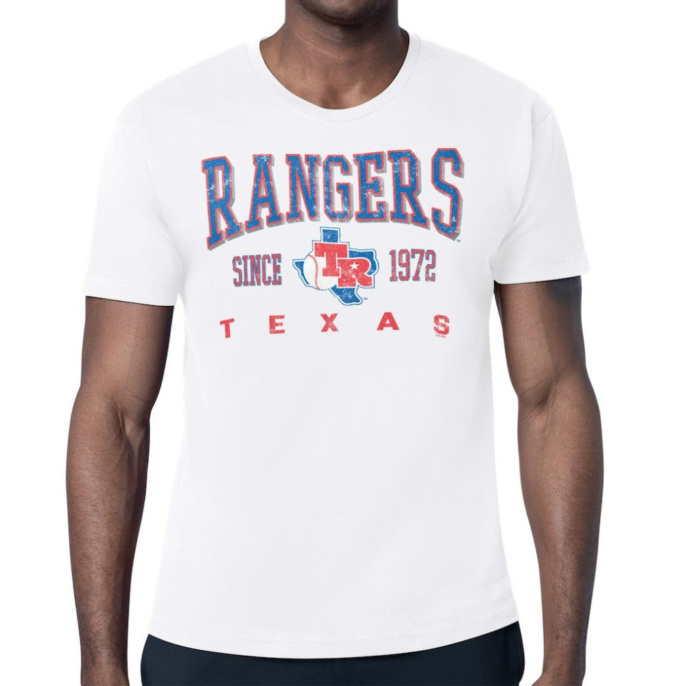 Texas Rangers Starter Distressed Logo T-Shirt - MLB T-shirts