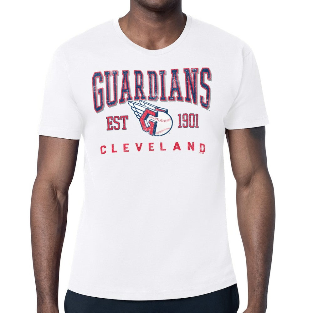Cleveland Guardians Starter Distressed Logo T-Shirt - MLB T-shirts