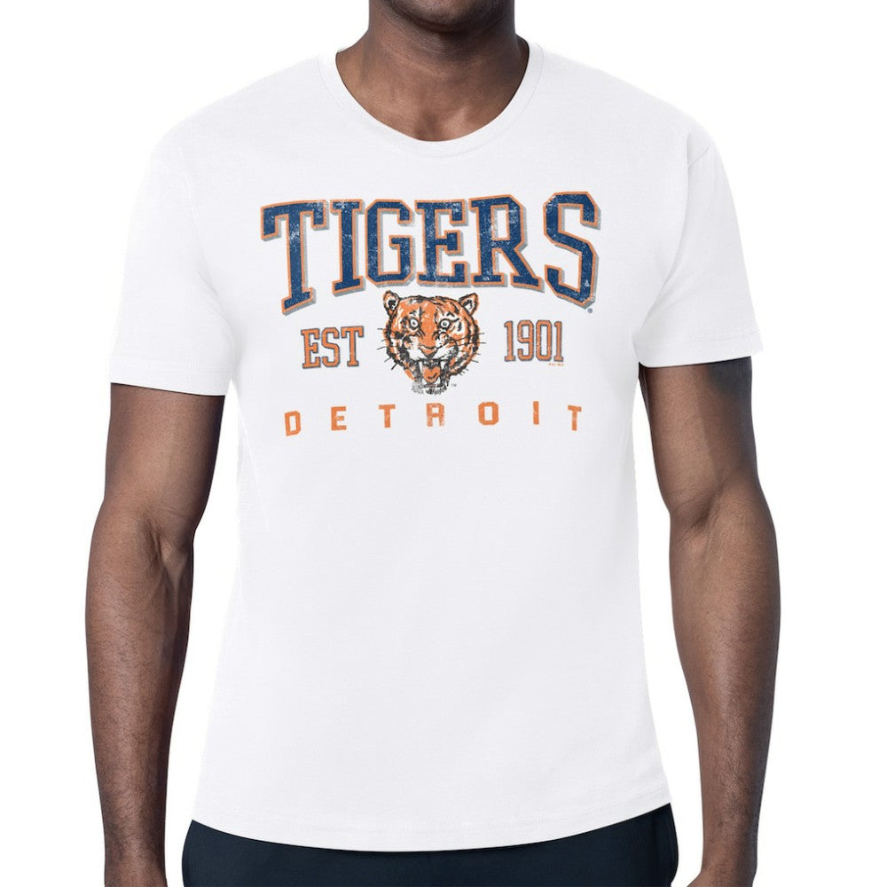 Detroit Tigers Starter Distressed Logo T-Shirt - MLB T-shirts