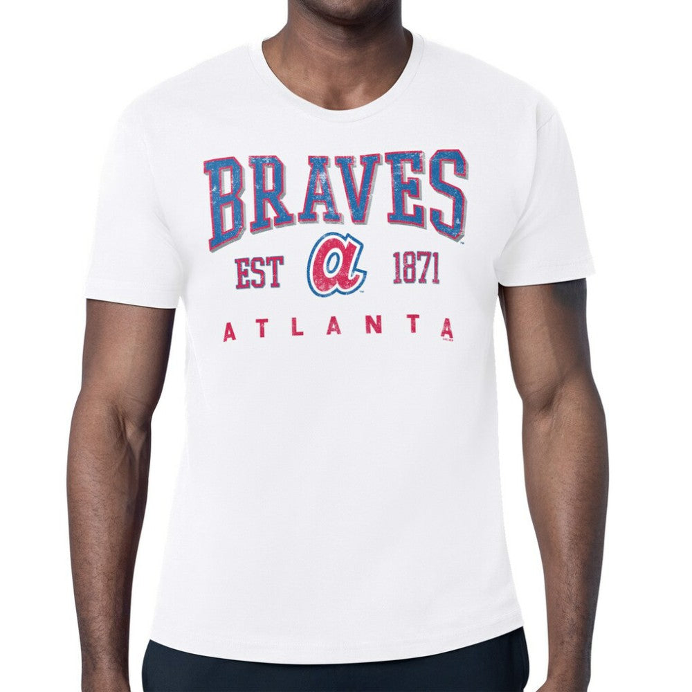 Atlanta Braves Starter Distressed Logo T-Shirt - MLB T-shirts