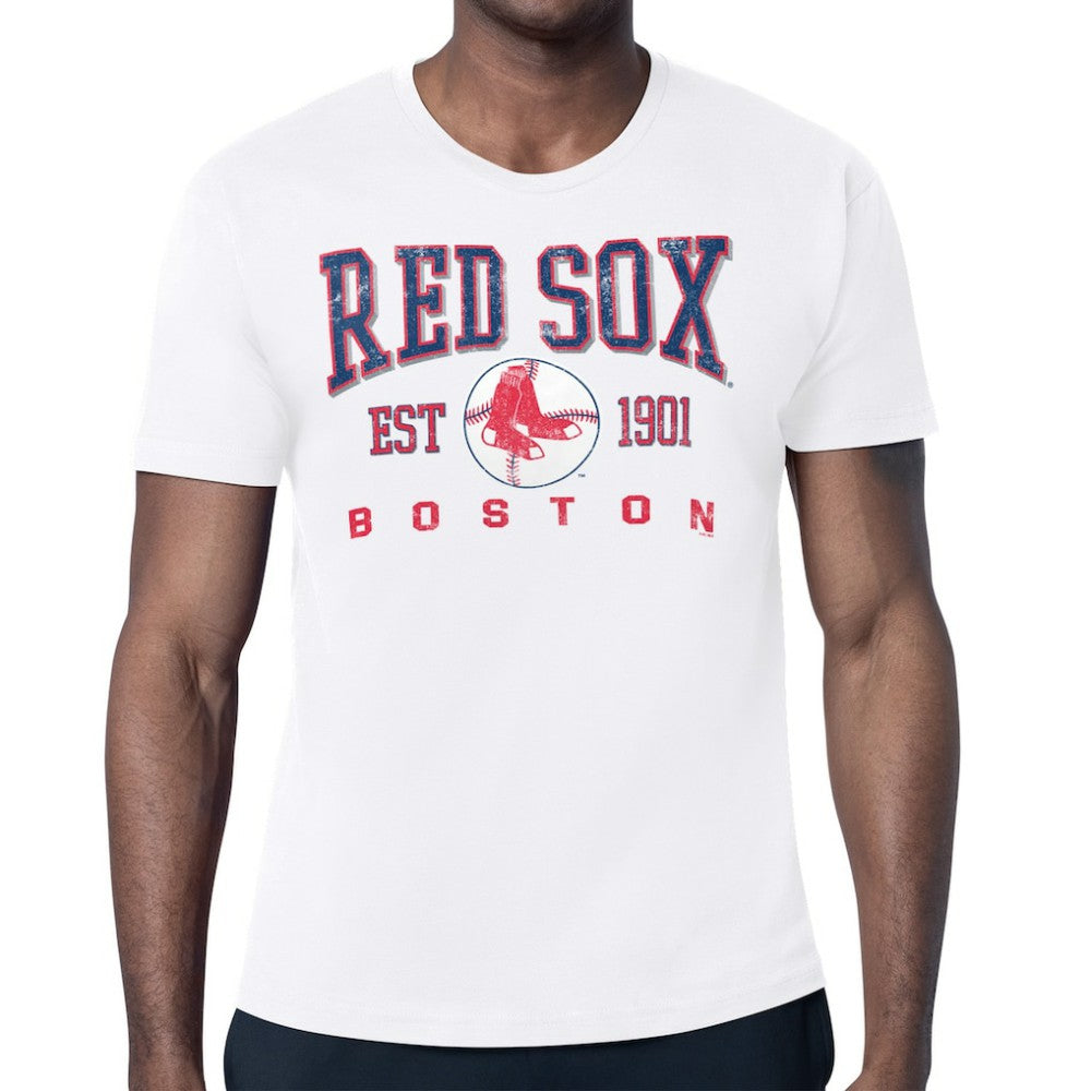 Boston Red Sox Starter Distressed Logo T-Shirt - MLB T-shirts
