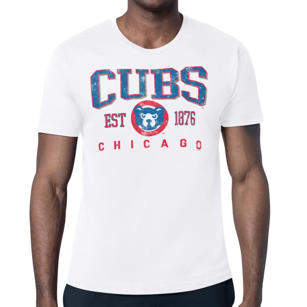 Chicago Cubs Starter Distressed Logo T-Shirt - MLB T-shirts