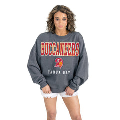 Tampa Bay Buccaneers Gameday Couture Women's Bring Your Energy Oversized Premium Fleece Pullover Sweatshirt | NFL Online