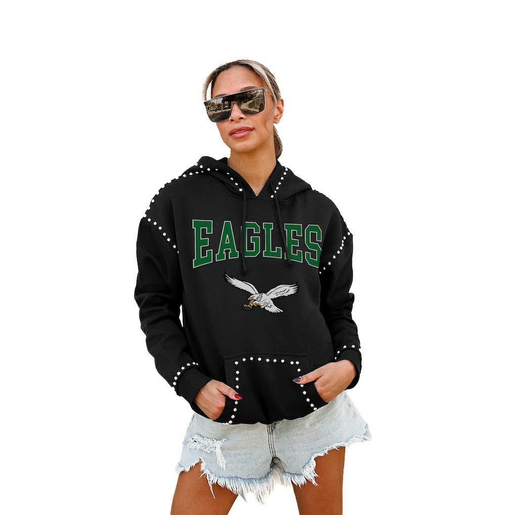 Philadelphia Eagles Gameday Couture Women's Studded Pullover Hoodie | NFL Online