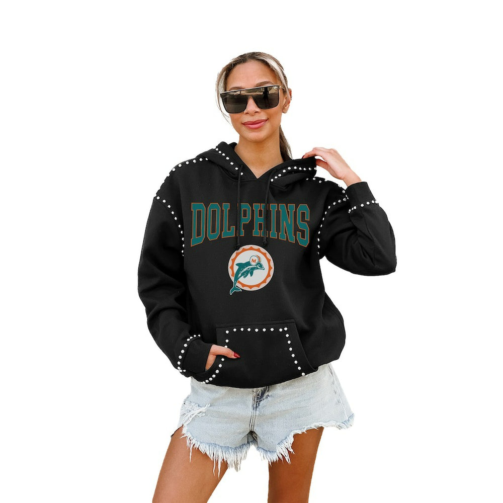 Miami Dolphins Gameday Couture Women's Studded Pullover Hoodie | NFL On sale