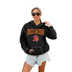 Tampa Bay Buccaneers Gameday Couture Women's Studded Pullover Hoodie | NFL Online
