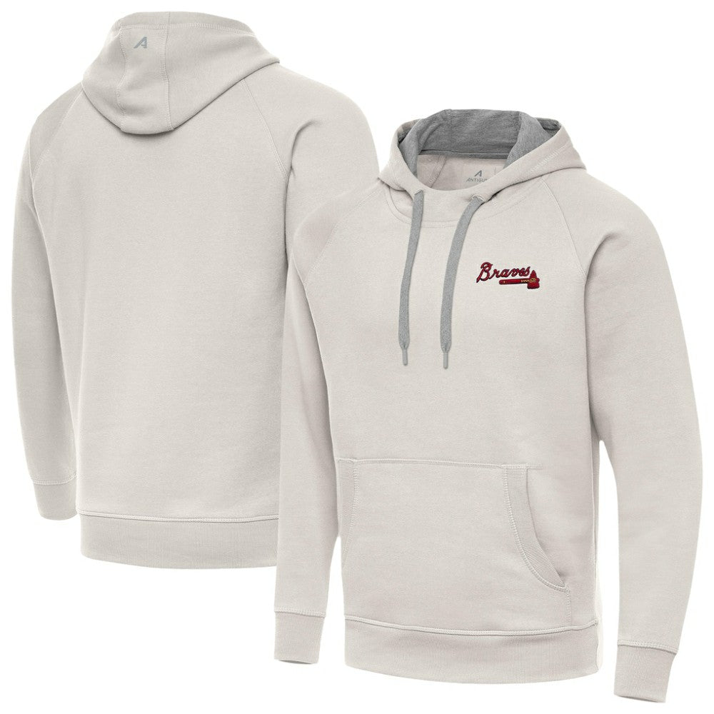 Atlanta Braves Antigua Victory Pullover Hoodie - MLB Hoodies