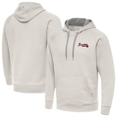 Atlanta Braves Antigua Victory Pullover Hoodie - MLB Hoodies