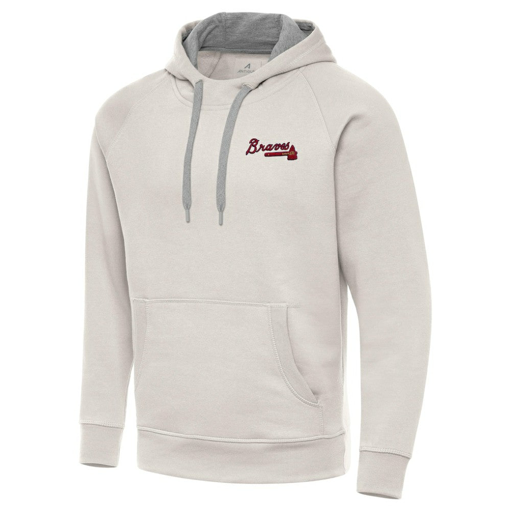 Atlanta Braves Antigua Victory Pullover Hoodie - MLB Hoodies