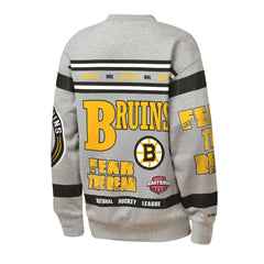 Boston Bruins Mitchell & Ness Youth Allover Print Fleece Crewneck Sweatshirt -  NHL Sweatshirts