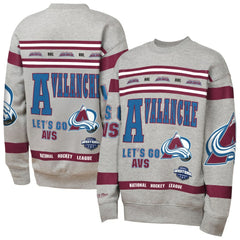 Colorado Avalanche Mitchell & Ness Youth Allover Print Fleece Crewneck Sweatshirt -  NHL Sweatshirts