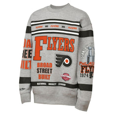 Philadelphia Flyers Mitchell & Ness Youth Allover Print Fleece Crewneck Sweatshirt -  NHL Sweatshirts
