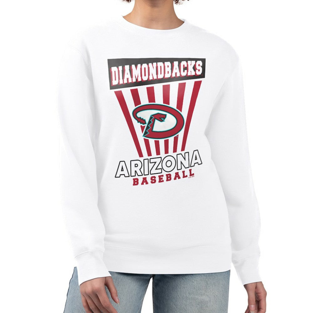 Arizona Diamondbacks Starter Women's Poster Print Team Fleece Pullover Sweatshirt - MLB Pullover