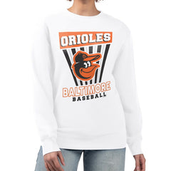 Baltimore Orioles Starter Women's Poster Print Team Fleece Pullover Sweatshirt - MLB Pullover