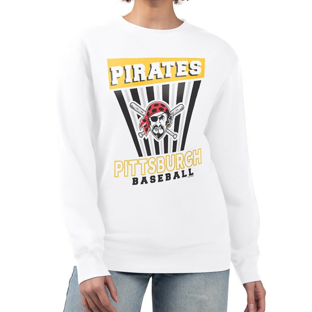 Pittsburgh Pirates Starter Women's Poster Print Team Fleece Pullover Sweatshirt - MLB Pullover