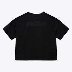 Philadelphia Phillies Mitchell & Ness Women's Cooperstown Collection Phantom Cropped T-Shirt - MLB T-shirts