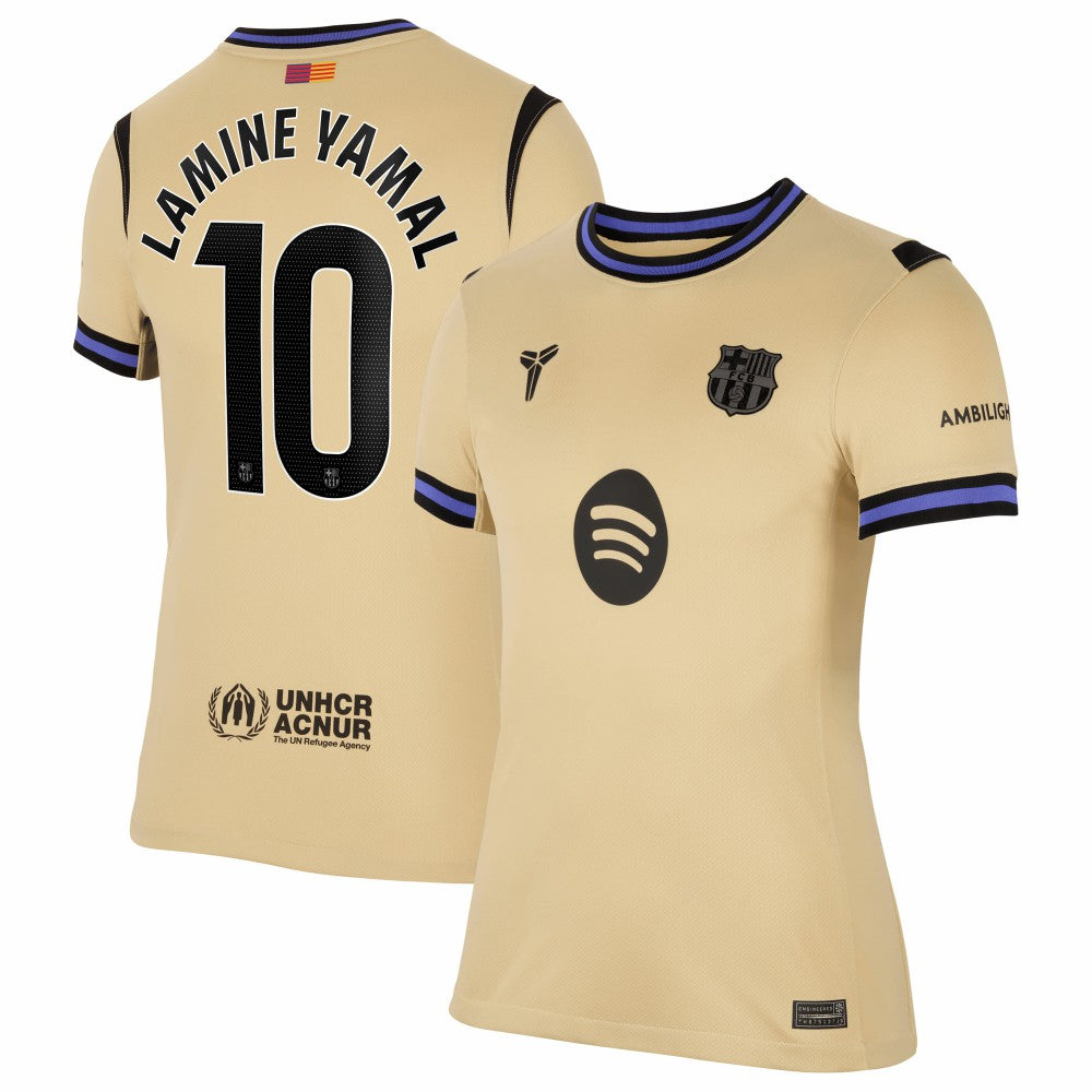 Lamine Yamal Barcelona Women's 2025/26 Away Stadium Replica Jersey