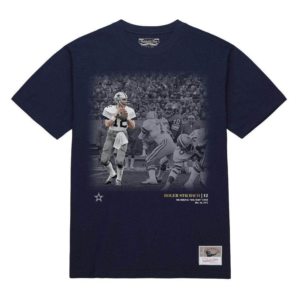 Dallas Cowboys Roger Staubach  Moments T-Shirt | NFL Hot