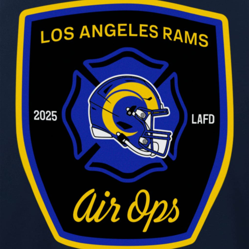 Los Angeles Rams x LAFD  Air Ops T-Shirt | NFL On sale