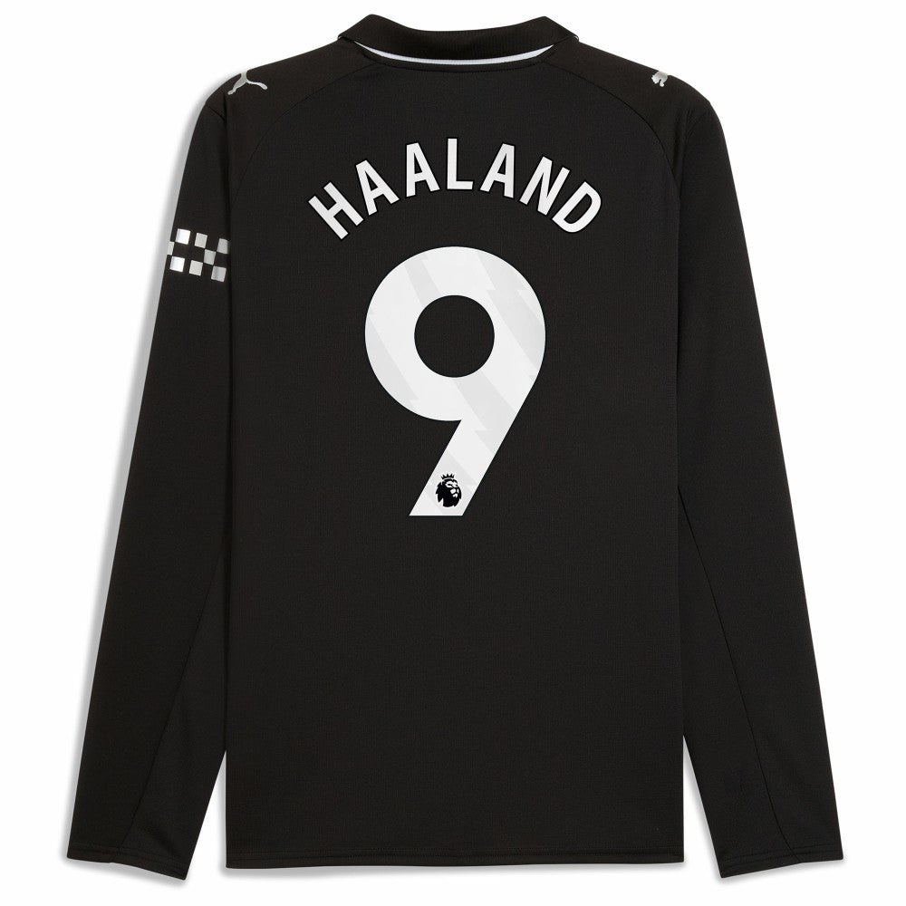 Erling Haaland Manchester City 2025/26 Away Replica Long Sleeve Player Jersey