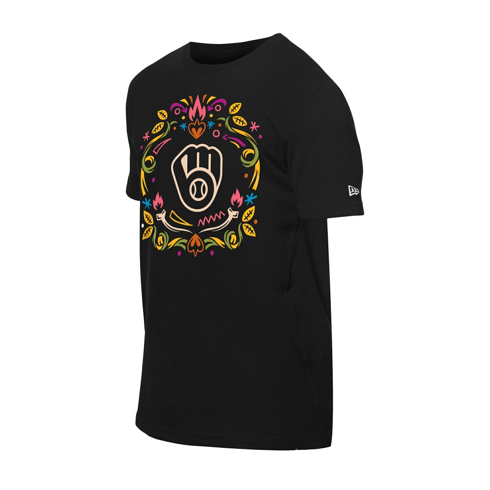 Milwaukee Brewers New Era Día de los Muertos T-Shirt - MLB T-shirts