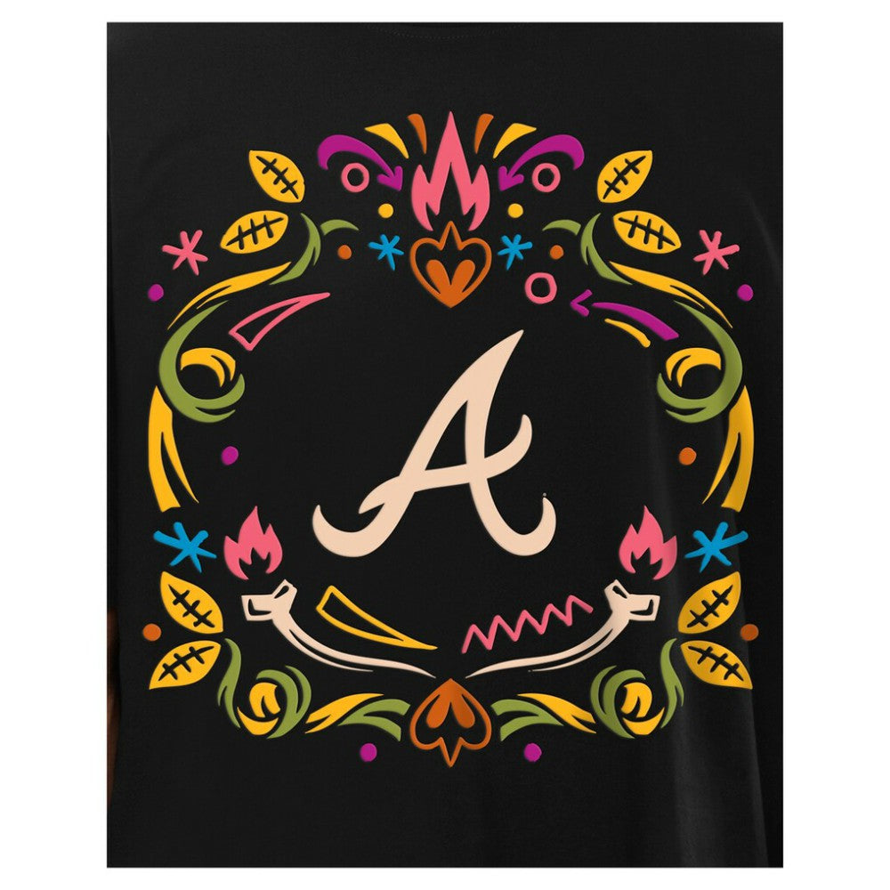 Atlanta Braves New Era Día de los Muertos T-Shirt - MLB T-shirts