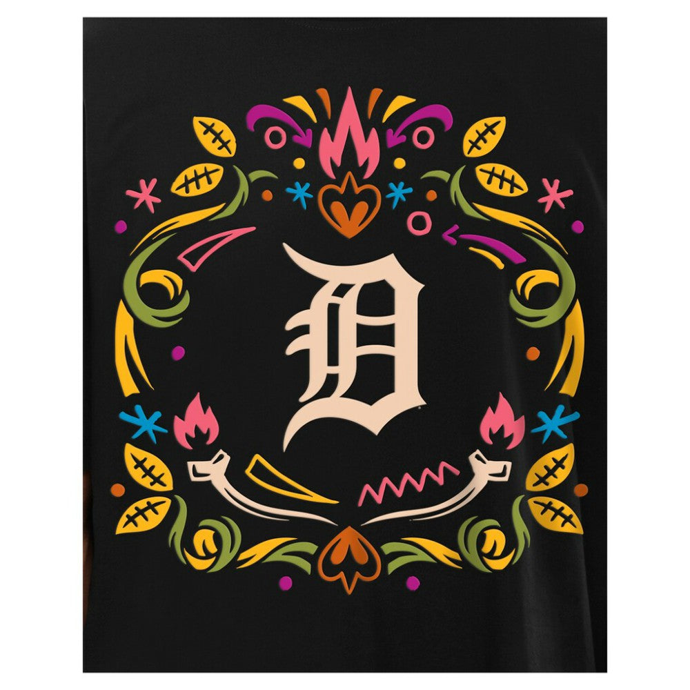 Detroit Tigers New Era Día de los Muertos T-Shirt - MLB T-shirts