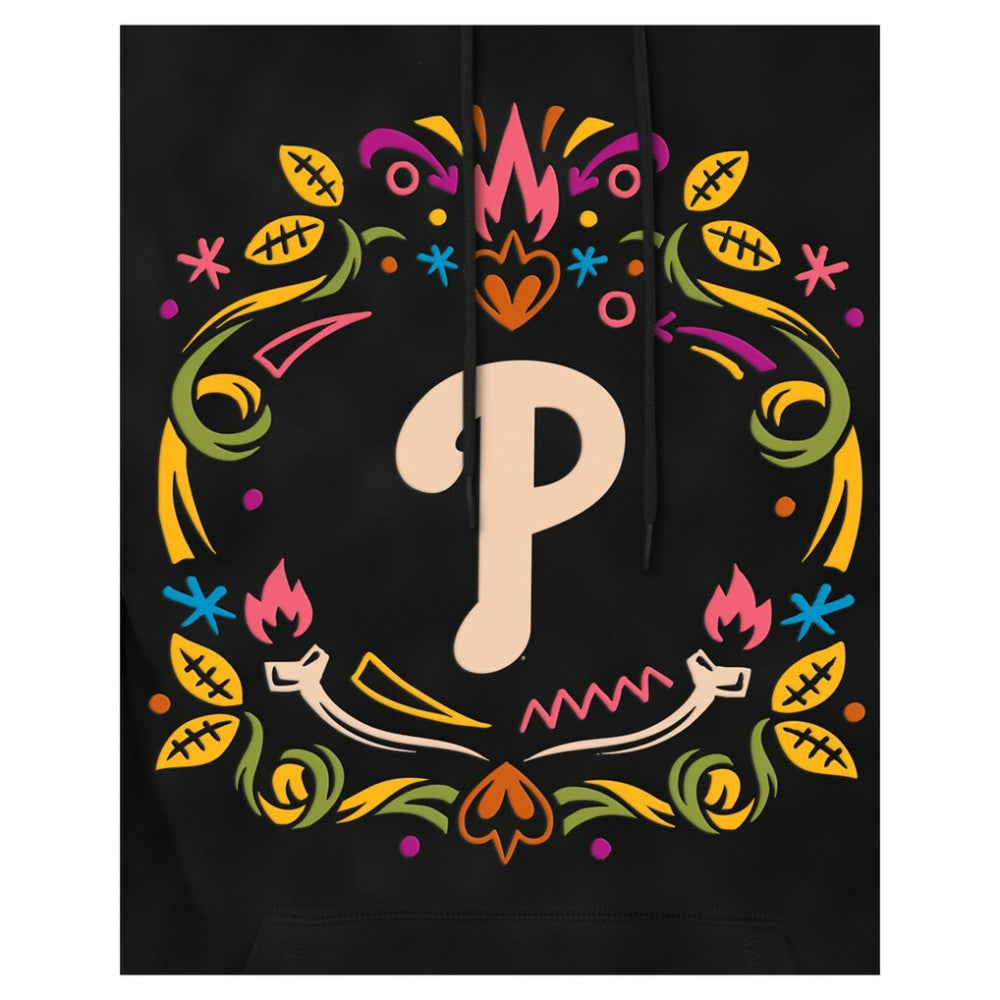 Philadelphia Phillies New Era Día de los Muertos Brushed Fleece Hoodie - MLB Hoodies