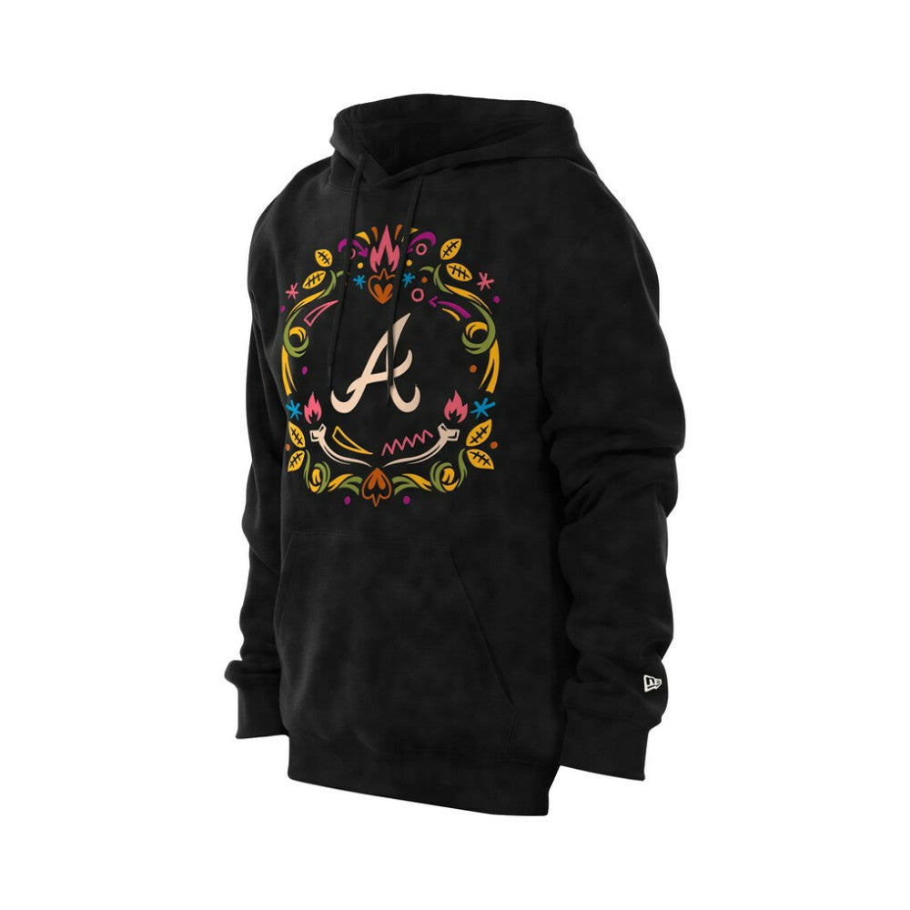 Atlanta Braves New Era Día de los Muertos Brushed Fleece Hoodie - MLB Hoodies