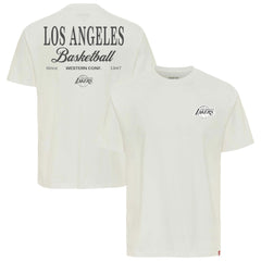 Cream Los Angeles Lakers Sportiqe Unisex Athletic Club Collection Duke Relaxed Fit Premium T-Shirt | NBA