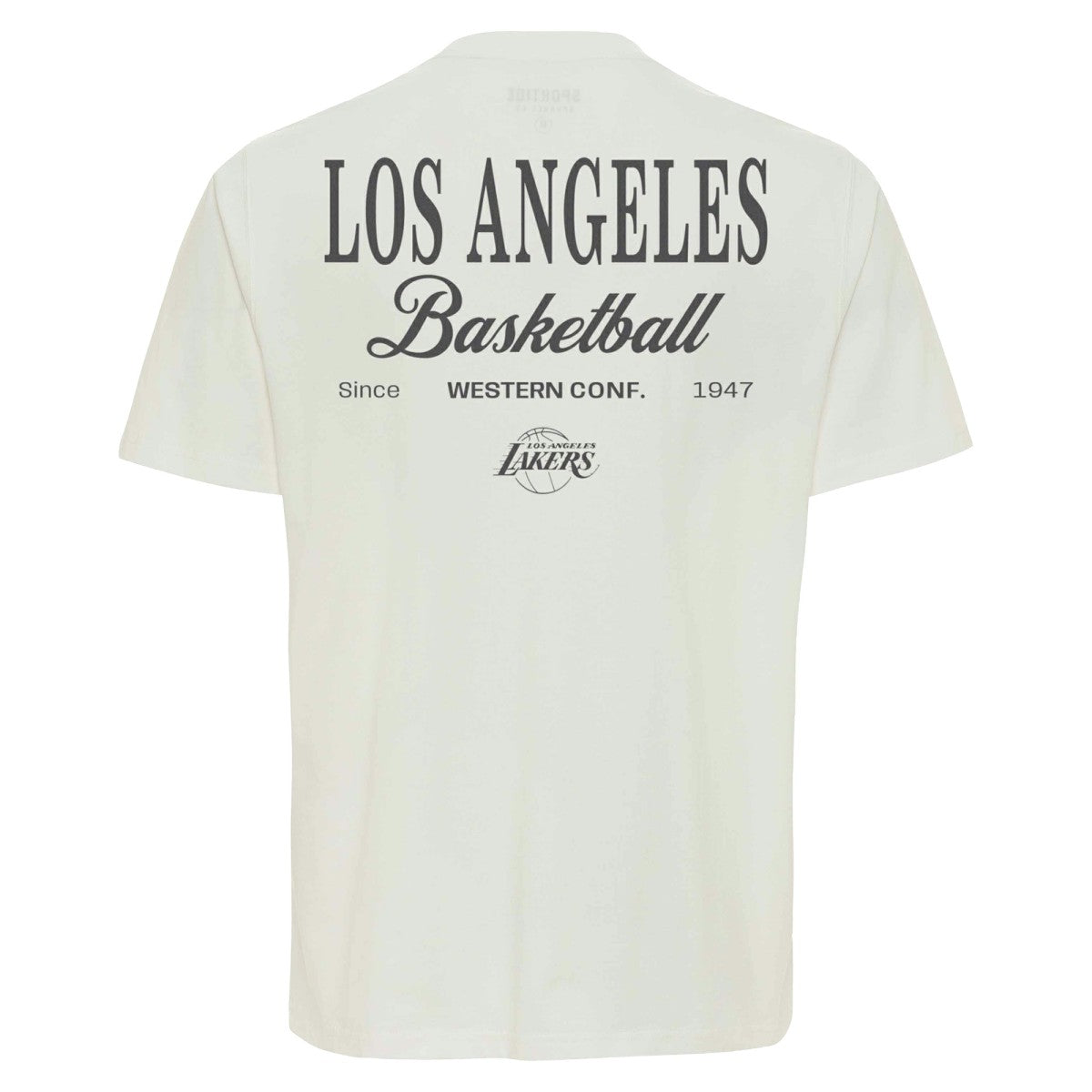 Cream Los Angeles Lakers Sportiqe Unisex Athletic Club Collection Duke Relaxed Fit Premium T-Shirt | NBA