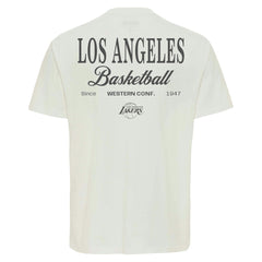 Cream Los Angeles Lakers Sportiqe Unisex Athletic Club Collection Duke Relaxed Fit Premium T-Shirt | NBA