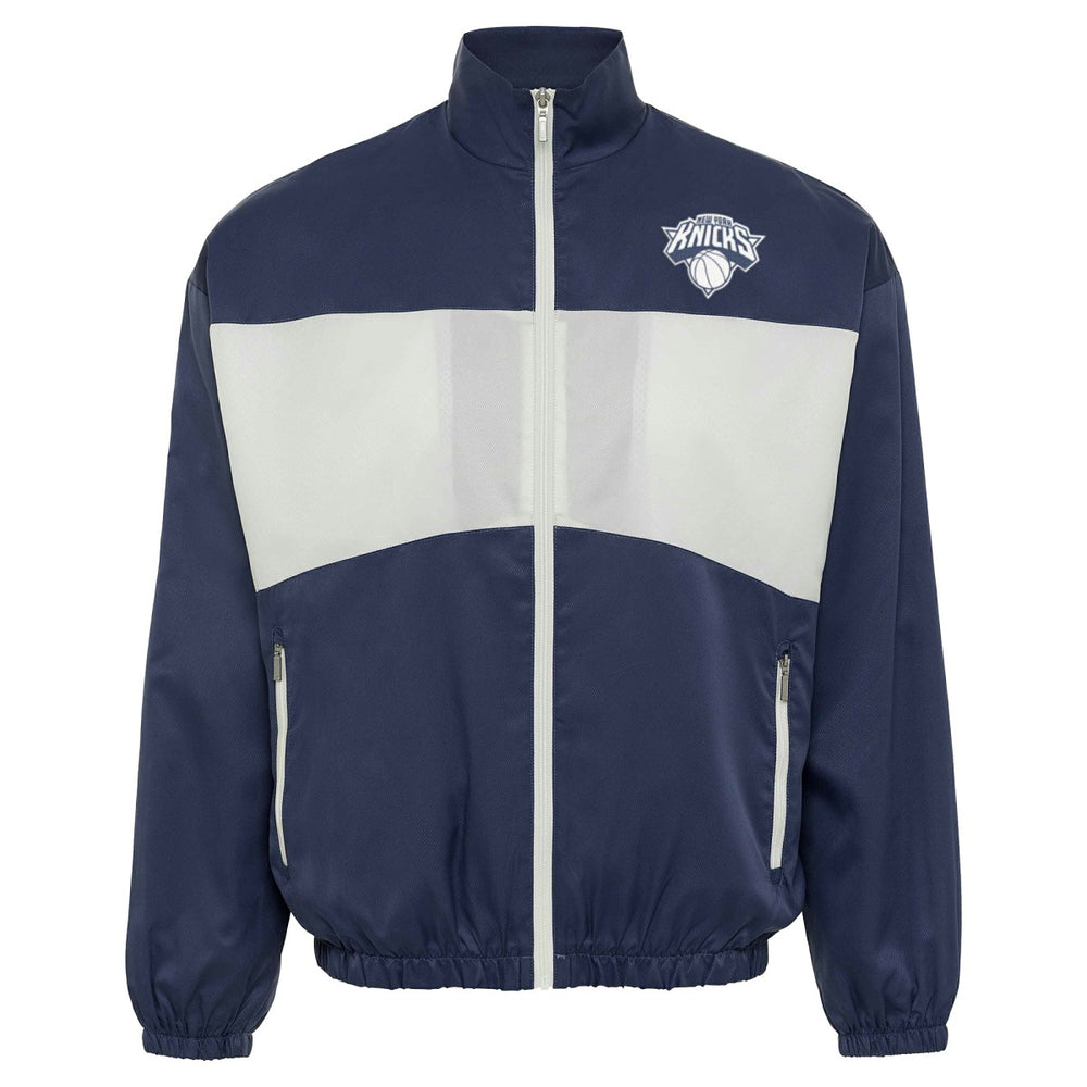 Blue New York Knicks Sportiqe Unisex Athletic Club Collection Senna Premium Lightweight Full-Zip Jacket | NBA