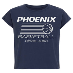 Blue Phoenix Suns Sportiqe Women's Athletic Club Collection Alana Premium Cropped T-Shirt | NBA