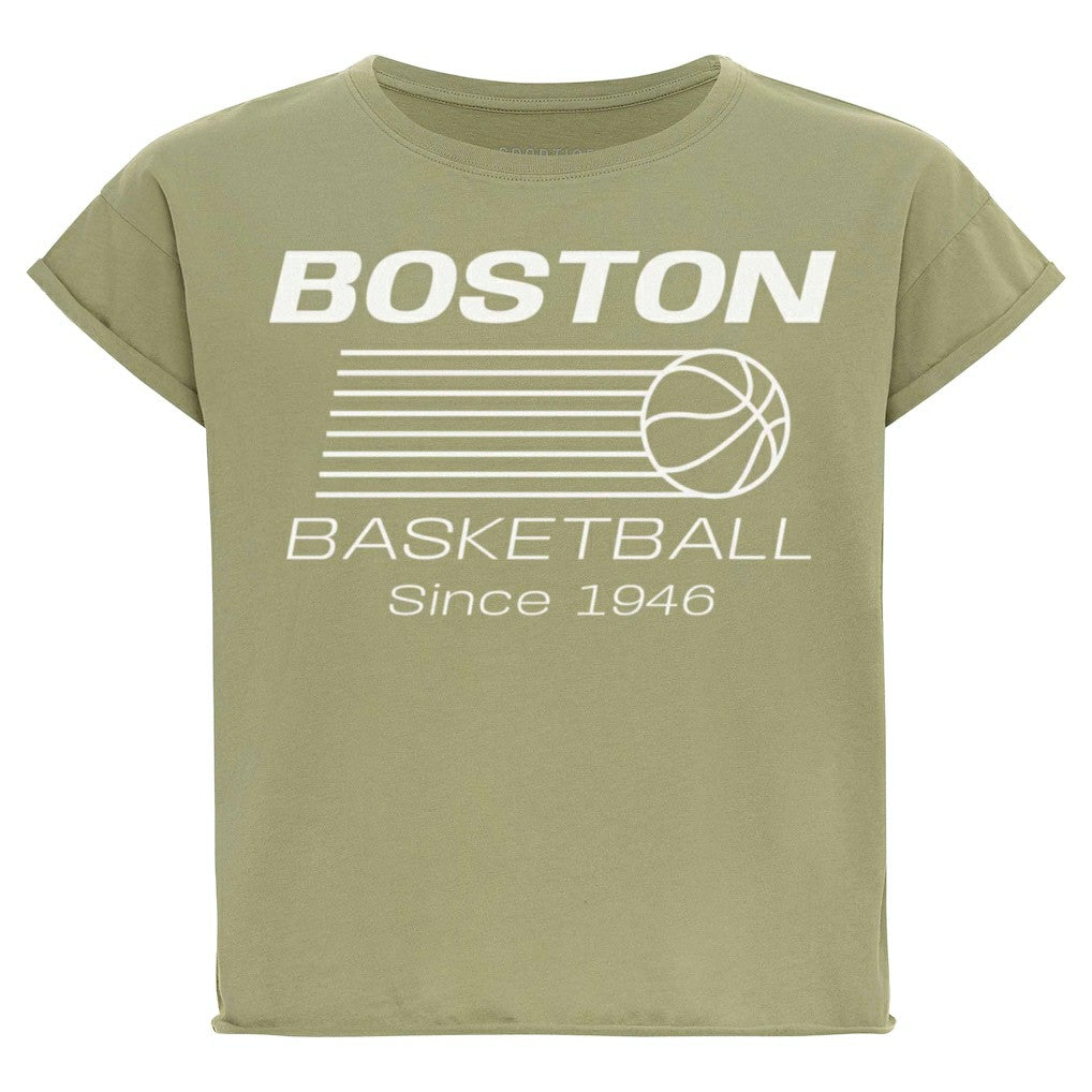 Kelly Green Boston Celtics Sportiqe Women's Athletic Club Collection Alana Premium Cropped T-Shirt | NBA