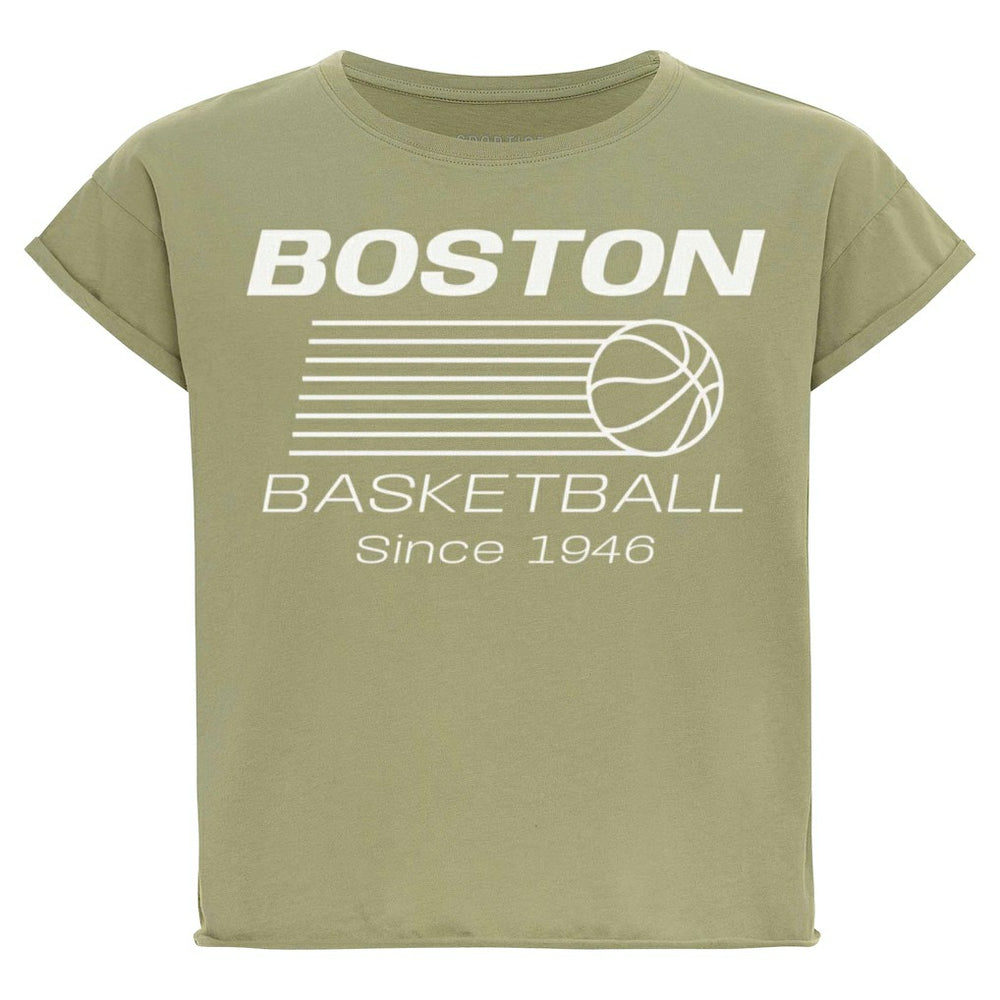 Kelly Green Boston Celtics Sportiqe Women's Athletic Club Collection Alana Premium Cropped T-Shirt | NBA