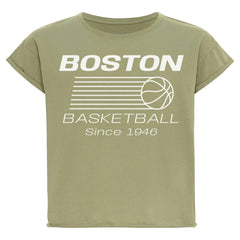 Kelly Green Boston Celtics Sportiqe Women's Athletic Club Collection Alana Premium Cropped T-Shirt | NBA