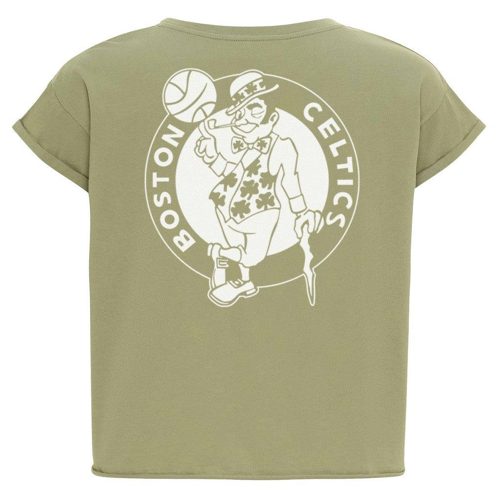 Kelly Green Boston Celtics Sportiqe Women's Athletic Club Collection Alana Premium Cropped T-Shirt | NBA