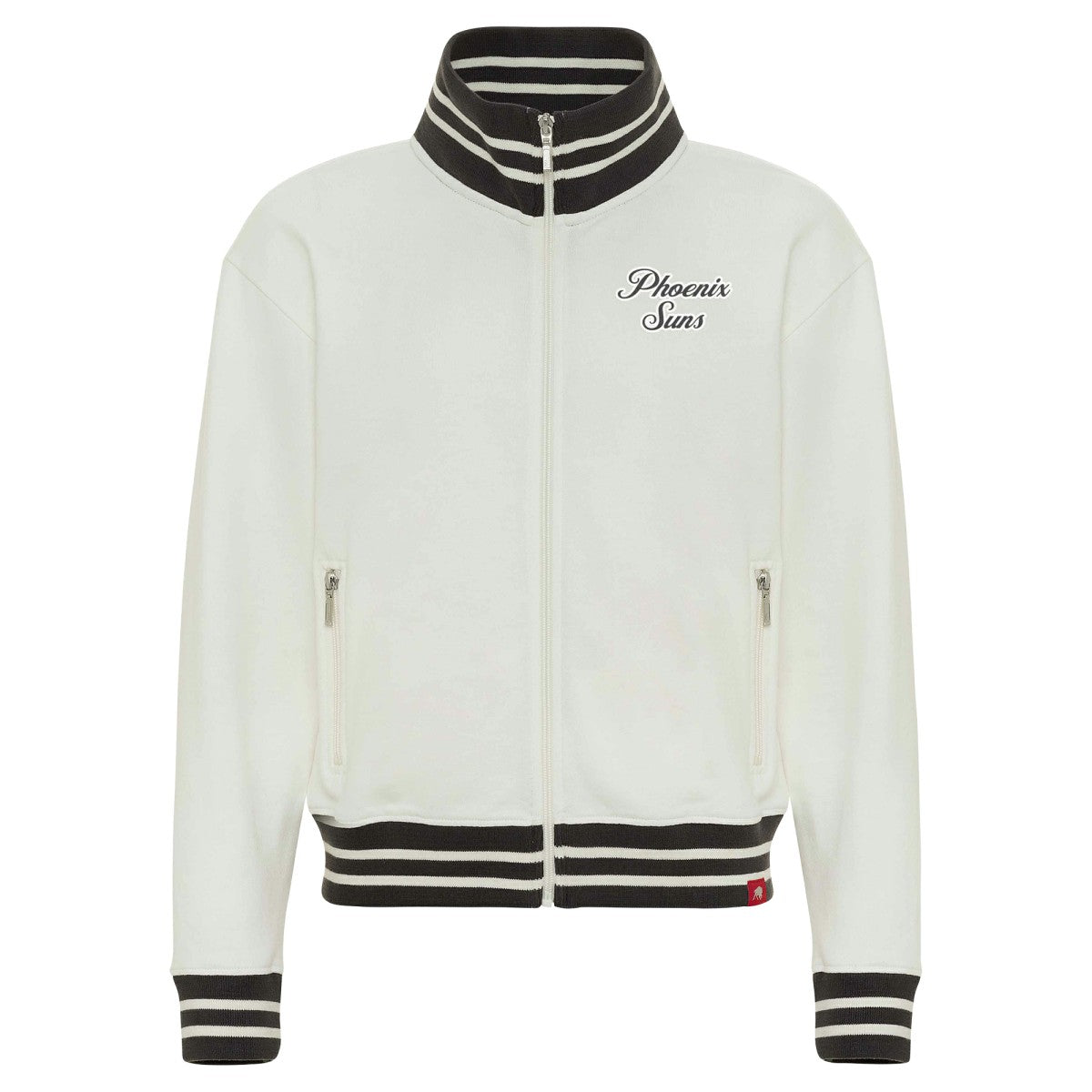 Cream Phoenix Suns Sportiqe Women's Athletic Club Collection Sutton French Terry Full-Zip Jacket | NBA