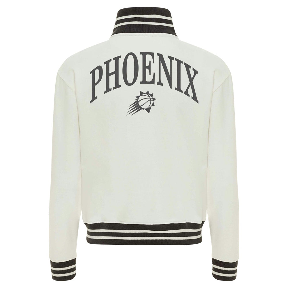 Cream Phoenix Suns Sportiqe Women's Athletic Club Collection Sutton French Terry Full-Zip Jacket | NBA