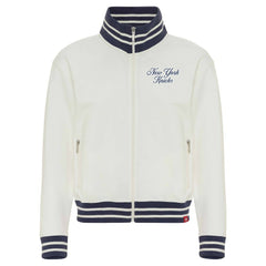 Cream New York Knicks Sportiqe Women's Athletic Club Collection Sutton French Terry Full-Zip Jacket | NBA