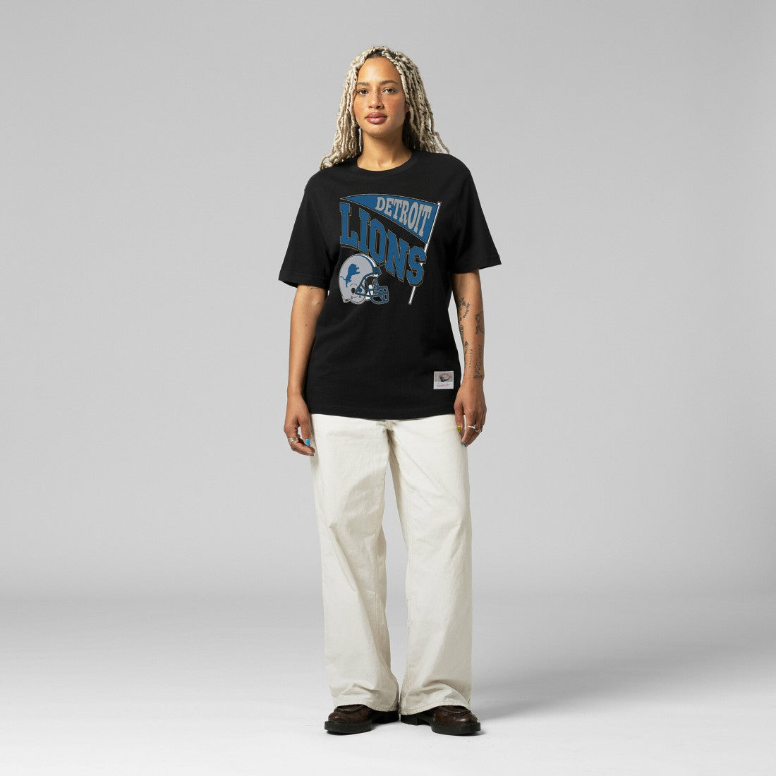 Detroit Lions Women's Team Dynamic Boyfriend T-Shirt | NFL Discount