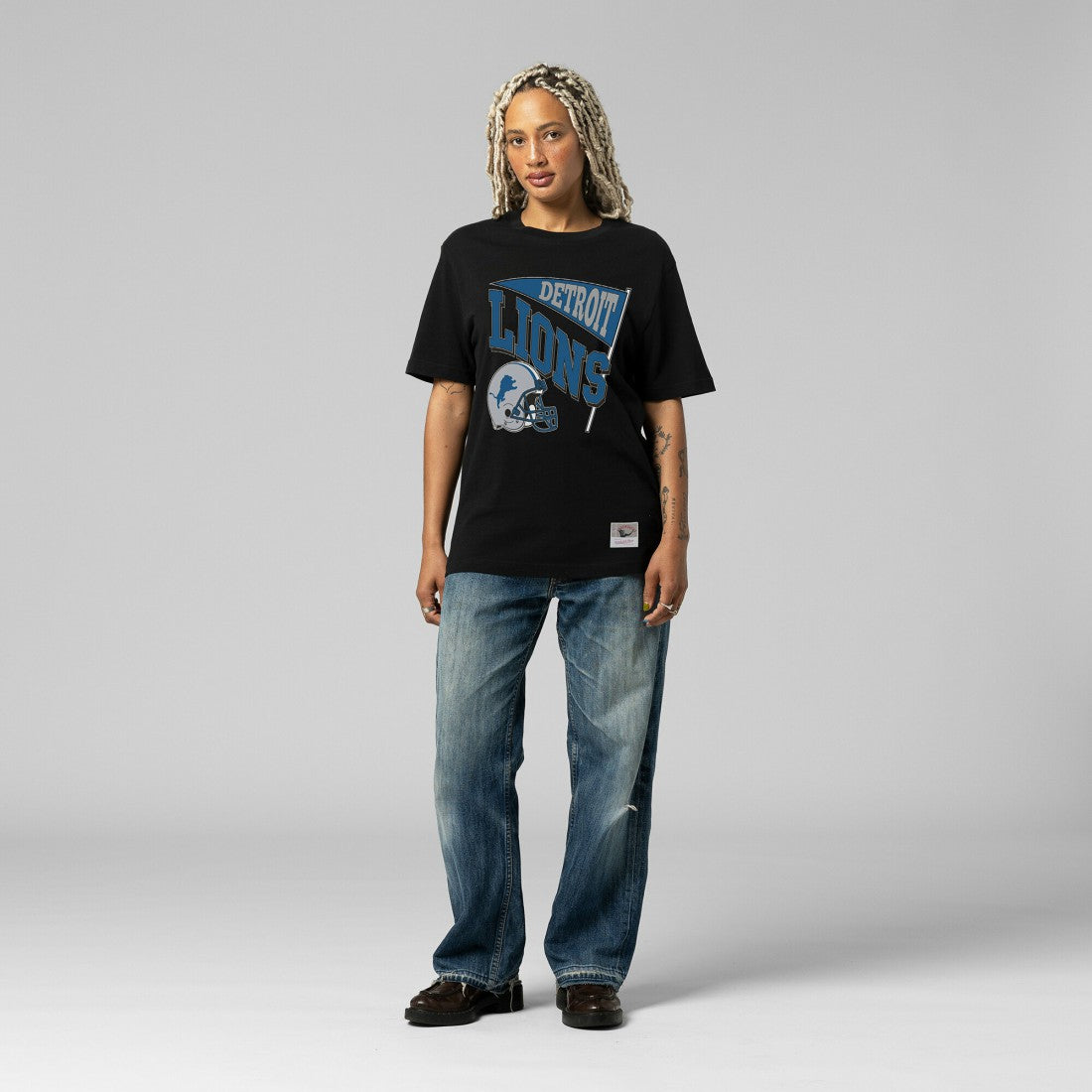 Detroit Lions Women's Team Dynamic Boyfriend T-Shirt | NFL Discount