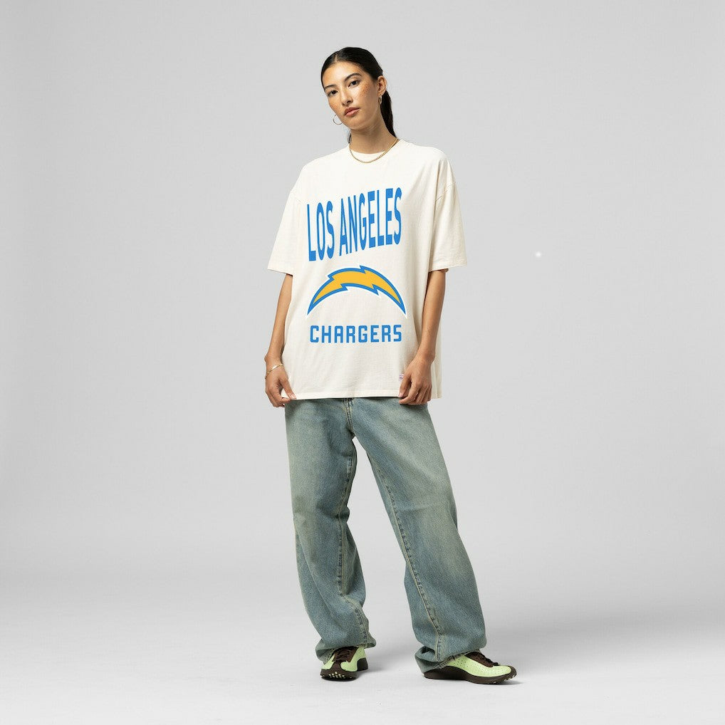 Los Angeles Chargers Women's Logo Rise Boyfriend T-Shirt | NFL US